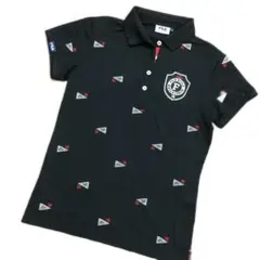 美品 FILA レディース半袖ポロシャツ size M ブラック 吸汗速乾のサムネイル