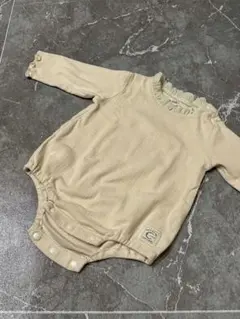 【セット売り可】conoco ベビーピンク 袖フリル ロンパース 70cm