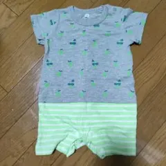 ロンパース 70サイズ グレー レモン柄