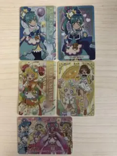 プリキュア グミカード　(５枚セット) デリシャスパーティ♡プリキュア