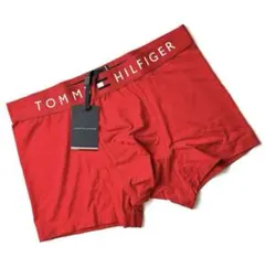 新品【トミーヒルフィガー】オーガニックコットン混 ボクサーパンツ S （M）赤のサムネイル