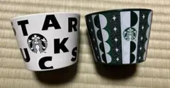 【人気商品】スタバ　即完売　ホリデー　ミニカップ　白　緑
