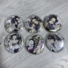 鬼滅の刃 幕間画 缶バッジ 胡蝶しのぶ カナエ 栗花落カナヲ アオイ 堕姫 6点
