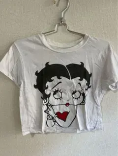 Y2k古着 ヴィンテージ GILDAN ベティブープ Tシャツ S ホワイトのサムネイル