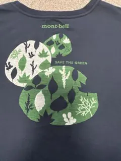 mont-bell モンベル ウィックロン　Tシャツ 後リーフ柄のサムネイル