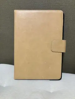 iPadケース ベージュ 手帳型 フラップ式
