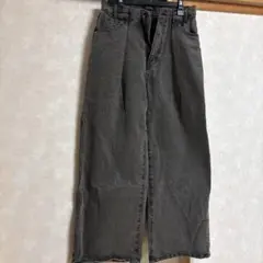超美品❣️JEANASIS ダークグレー ワイドデニム
