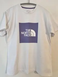 THE NORTH FACE ロゴTシャツ ホワイト/パープル　Mサイズ