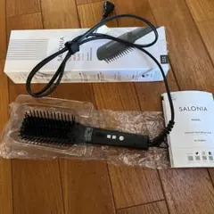 T サロニア　ストレートヒートブラシスリムブラック　SL-012BKS