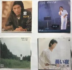 松山千春 ・男と女・長い夜・季節の中で・窓・EPレコード 4枚組セットのサムネイル