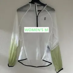 ON ウィンドブレーカー ホワイト/グリーン　ゼロジャケット　レディースM