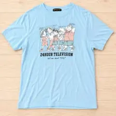 名探偵コナン 24時間テレビ チャリティーTシャツ コナン Lサイズ　水色のサムネイル