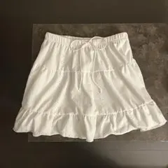 レースフリル裾スカート