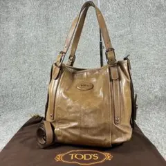 美品✨TOD'S トッズ 2way トートバッグ ショルダーバッグ キャメル