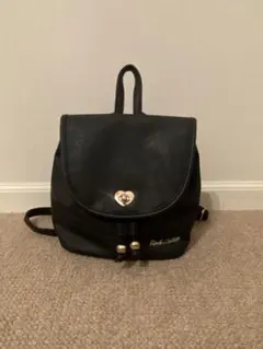 ハート金鍵穴パーツ巾着ミニリュック