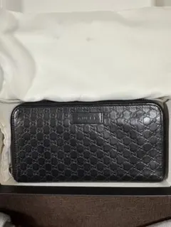 GUCCI ブラックレザー 長財布