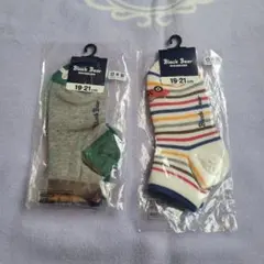 Black Bear 　ミキハウス　靴下 19-21cm 2足セット