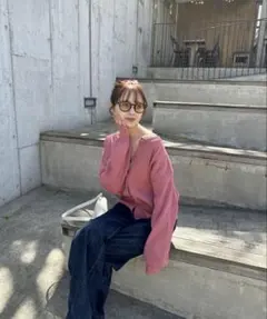 VANNIE U ピンクカーディガン