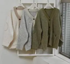 【lawgy】mix fluffy front rib point knit-のサムネイル