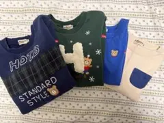 ホットビスケッツ　110センチ長袖トレーナー ロンT 4着まとめ売り
