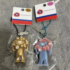ミャクミャク会場限定キーホルダー ゴールド ＆フロッキー