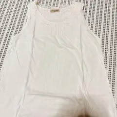 Samansa Mos2 レース タンクトップ ホワイト