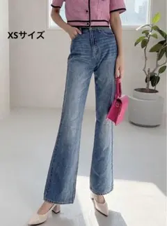 セミフレアデニムパンツ cu165 ジーンズ GU ユニクロ