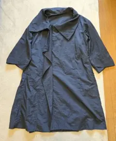 M2 美品✨エムニ ネイビー 薄手コート マツオインターナショナル センソユニコ