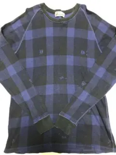 希少　a bathing ape サーマル　チェック柄　ロンT ベビーマイロ