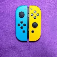 ジョイコンJoy-Con純正 ネオンブルー ネオンオレンジ セット5-Y【美品】