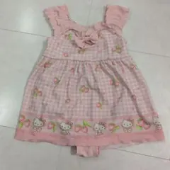 いちご柄リボン付き ワンピース水着