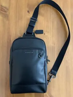 【美品】COACH コーチ　ボディバッグ ショルダーバッグ　メンズ　ブラックのサムネイル