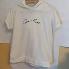 レディース　BLUE STRIVE フード付きTシャツ ホワイト