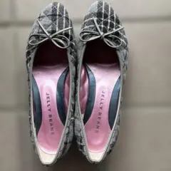 Jelly Beans チェック柄パンプス 23.0cm