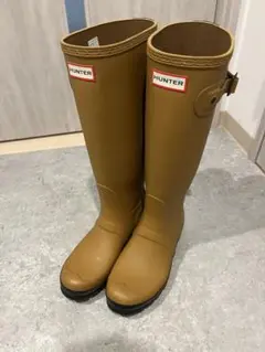 HUNTER レインブーツ ベージュ ロングのサムネイル