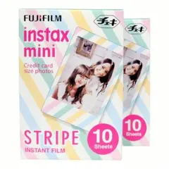 【希少・期限切れ】富士フイルム チェキ ストライプ 20枚Stripe Rare