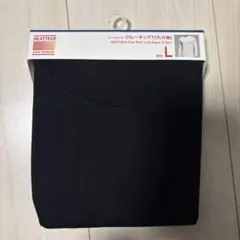 ヒートテッククルーネックTシャツ（九分袖） L 黒