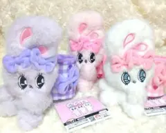 エスターバニー　ぬいぐるみ付き小物入れ 3種セット