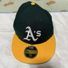 【美品】NEW ERA ニューエラ キャップAS 緑 59FIFTY 7 3/8