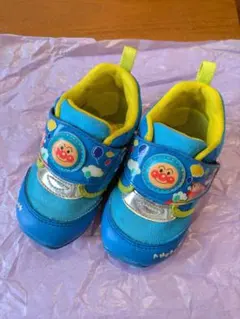 アンパンマン キッズシューズ　青　黄色　14.0 EE