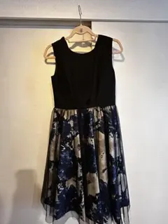 SHIPS パーティードレス 黒・青 (発表会・結婚式など)