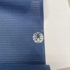 反物　紋付　夏物反物　絽縮緬　ぬき紋女一つ紋　ポリエステル製　上りばら藤紋