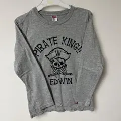 EDWIN パイレーツキング ロングTシャツ グレーのサムネイル