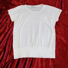 ディオール　Tシャツ　半袖　ロゴ　刺繍　白のサムネイル