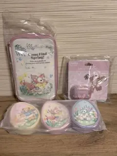 ディズニーシー カムファインドスプリング イヤホンケース  ポーチ 3点セット