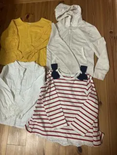 長袖カットソー4点セット 110サイズ