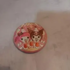 サンリオキャラクター 缶バッジ マイメロディ クロミ 刺繍