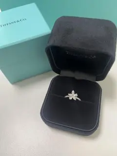 ティファニー ハートシェイプ ダイヤモンド リング 0.53ct Eカラー