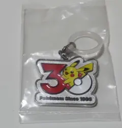 ポケモン30周年 メタルチャームマスコット めじるしアクセサリー ピカチュウ