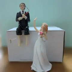 結婚式　ウェディング　ケーキトッパー　釣り